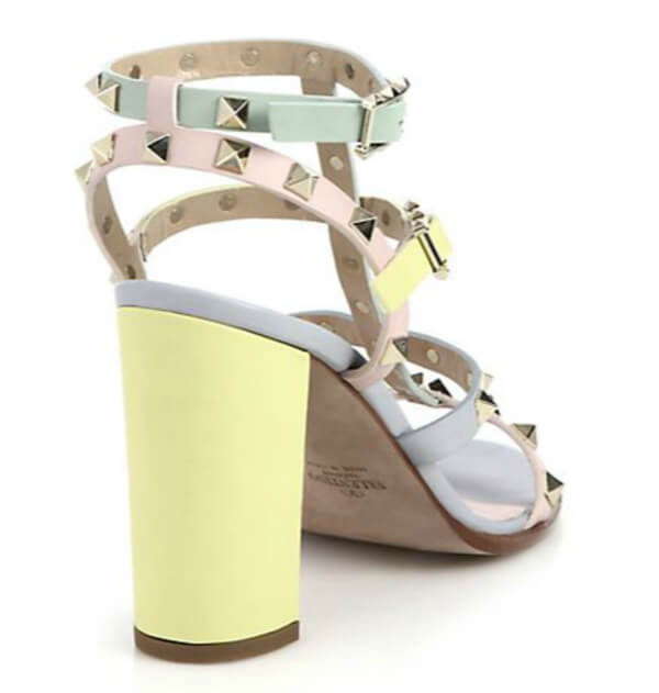 大人気！！2015新作ヴァレンティノスーパーコピー Rockstud Watercolor Colorblock Sandals IW9S0376 VOD N91